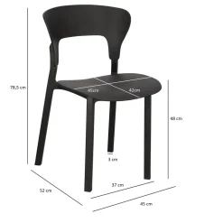 Krzesło Kabru czarne