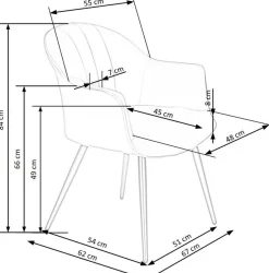 Krzesło Karine zielone
