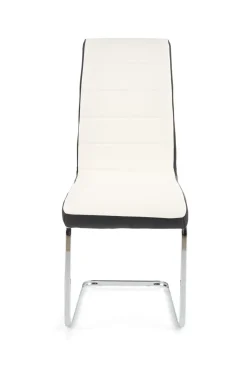 Krzesło Karis biało/czarne PU