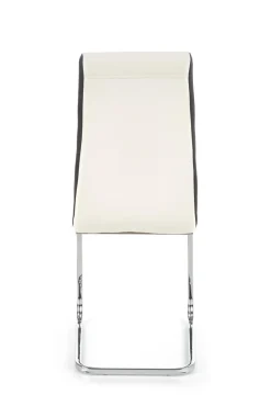 Krzesło Karis biało/czarne PU