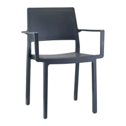 Krzesło Kate Arm antracyt z tworzywa