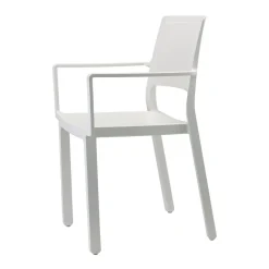 Krzesło Kate Arm białe z tworzywa
