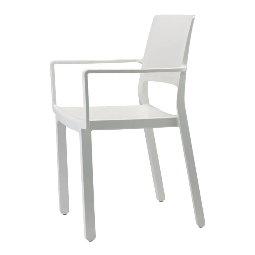 Krzesło Kate Arm białe z tworzywa