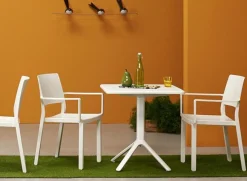 Krzesło Kate Arm białe z tworzywa