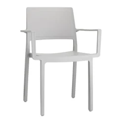 Krzesło Kate Arm szare z tworzywa