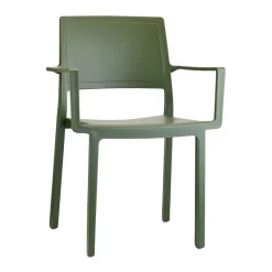 Krzesło Kate Arm zielone z tworzywa