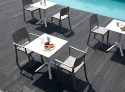 Krzesło Kate Arm zielone z tworzywa