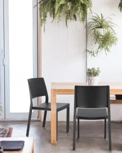 Krzesło Kate zielone z tworzywa