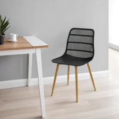 Krzesło Klaus czarne boho