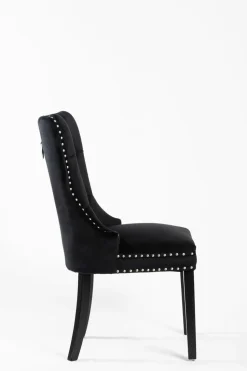 Krzesło Lael Velvet czarne