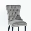 Krzesło Lael Velvet szare