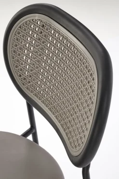 Krzesło Lander szare/ rattan syntetyczny