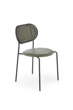 Krzesło Lander zielone/ rattan