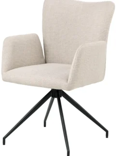 Krzesło Laura z podłokietnikami beżowe