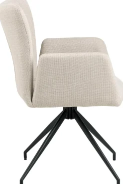 Krzesło Laura z podłokietnikami beżowe