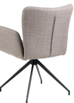 Krzesło Laura z podłokietnikami szary