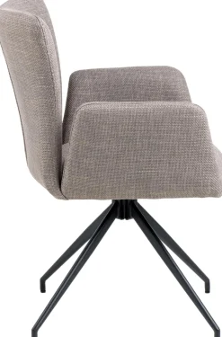 Krzesło Laura z podłokietnikami szary