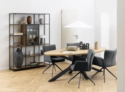 Krzesło Laura z podłokietnikami szary