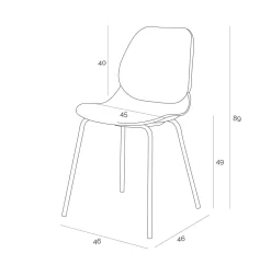 Krzesło Layer 4 białe wytrzymałe