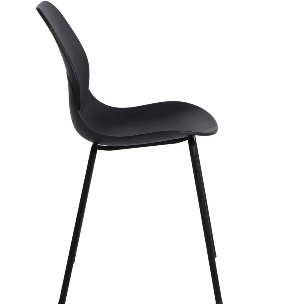 Krzesło Layer 4 czarne nowoczesne