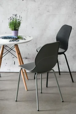 Krzesło Layer 4 szare z tworzywa