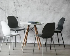 Krzesło Layer 4 szare z tworzywa