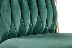 Krzesło Lina velvet zielone/ złote