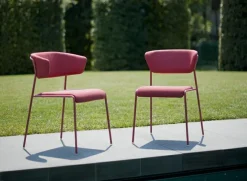 Krzesło Lisa wodoodporne czerwone