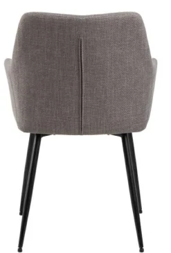 Krzesło Lizzy z podłokietnikami szare  jasne