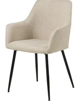 Krzesło Lizzy z podłokietnikami beżowe