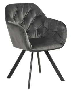 Krzesło Lola VIC Dark grey auto return  tapicerowane
