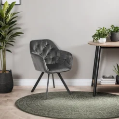 Krzesło Lola VIC Dark grey auto return  tapicerowane