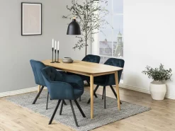 Krzesło Lola VIC Navy Blue tapicerowane