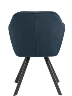 Krzesło Lola VIC Navy Blue tapicerowane