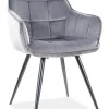 Krzesło Loly Velvet - szary Bluvel 14