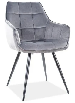 Krzesło Loly Velvet - szary Bluvel 14