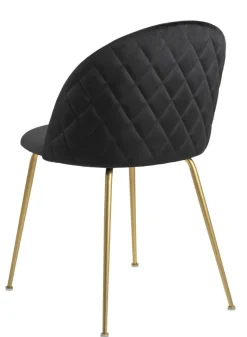 Krzesło Louise Black /Gold tapicerowane