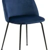 Krzesło Louise Dark blue tapicerowane