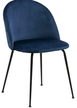 Krzesło Louise Dark blue tapicerowane