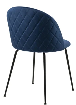Krzesło Louise Dark blue tapicerowane