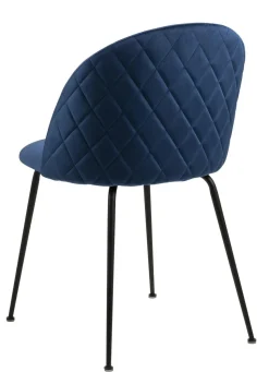 Krzesło Louise Dark blue tapicerowane