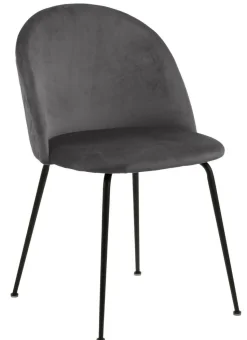 Krzesło Louise Grey tapicerowane