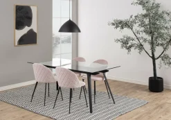 Krzesło Louise Grey tapicerowane