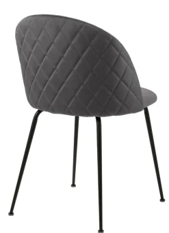 Krzesło Louise Grey tapicerowane