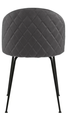 Krzesło Louise Grey tapicerowane