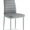 Krzesło Luisa - aluminium/szary PU