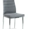 Krzesło Luisa Velvet - chrom/szary