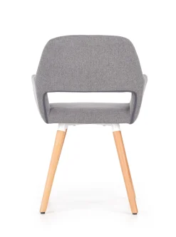 Krzesło Luizjana szare/buk