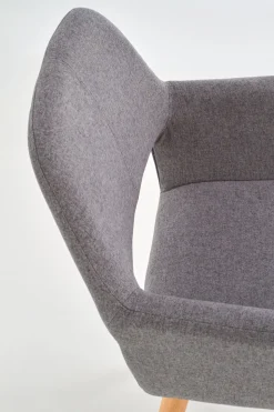 Krzesło Luizjana szare/buk