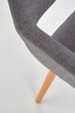 Krzesło Luizjana szare/buk